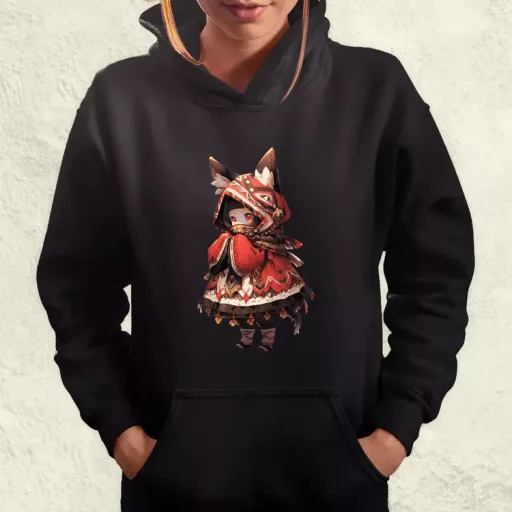 Chibi macskalány v2 női pulóver