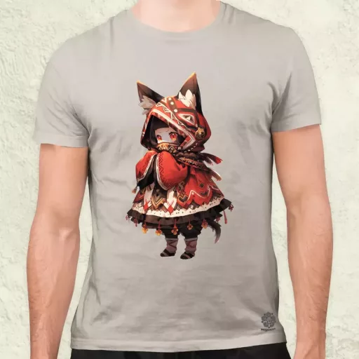 Chibi macskalány v2 férfi póló