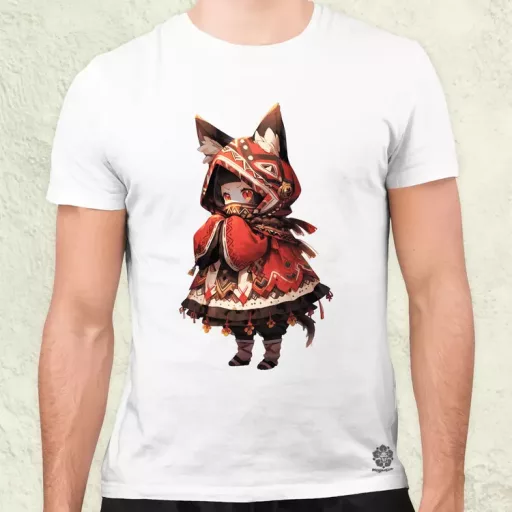 Chibi macskalány v2 férfi póló