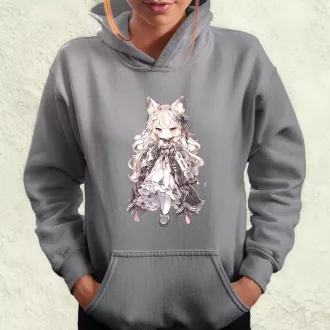 Chibi macskalány v3 női pulóver