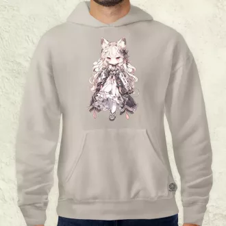 Chibi macskalány v3 férfi pulóver