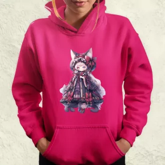 Chibi macskalány v4 női pulóver