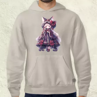 Chibi macskalány v4 férfi pulóver