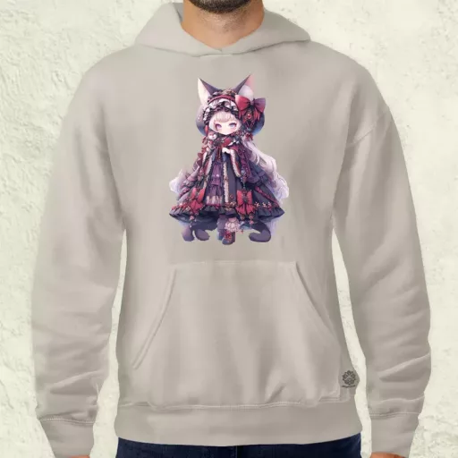 Chibi macskalány v4 férfi pulóver