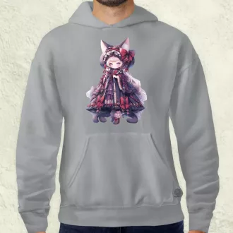 Chibi macskalány v4 férfi pulóver
