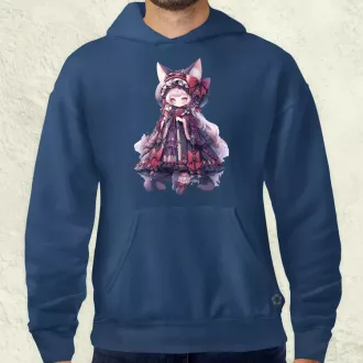 Chibi macskalány v4 férfi pulóver
