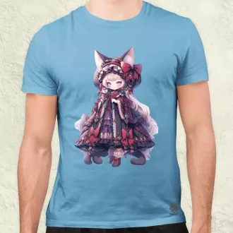 Chibi macskalány v4 férfi póló