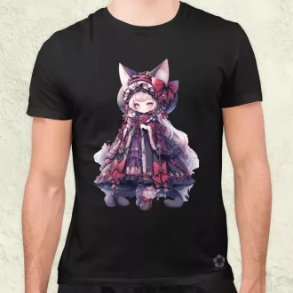 Chibi macskalány v4 férfi póló