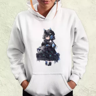 Chibi macskalány v5 női pulóver