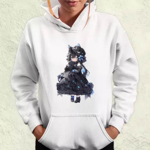Chibi macskalány v5 női pulóver