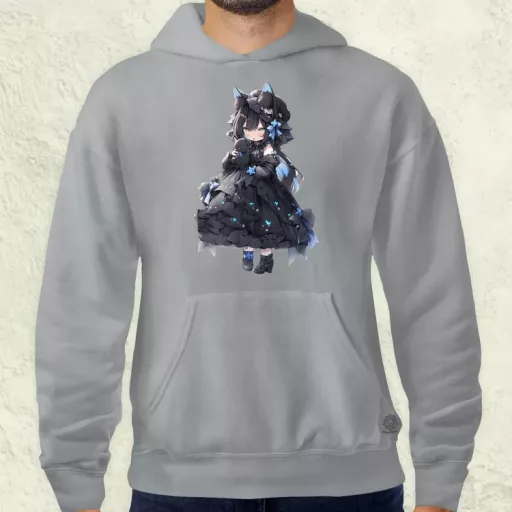 Chibi macskalány v5 férfi pulóver