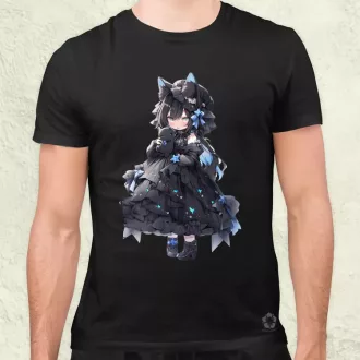 Chibi macskalány v5 férfi póló