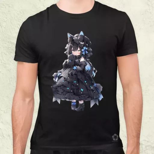 Chibi macskalány v5 férfi póló