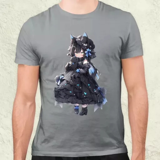Chibi macskalány v5 férfi póló