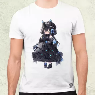 Chibi macskalány v5 férfi póló