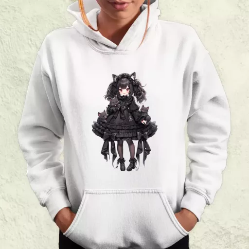 Chibi macskalány v6 női pulóver
