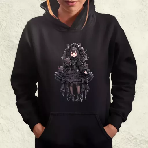 Chibi macskalány v6 női pulóver