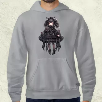 Chibi macskalány v6 férfi pulóver