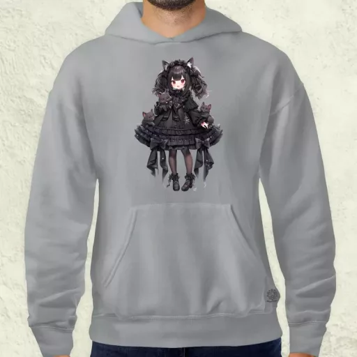 Chibi macskalány v6 férfi pulóver
