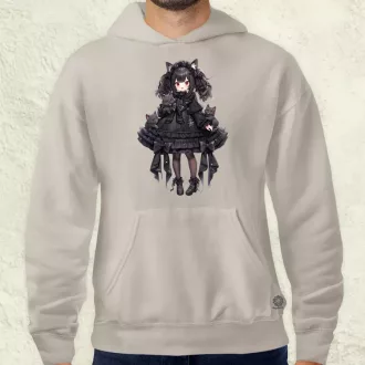 Chibi macskalány v6 férfi pulóver