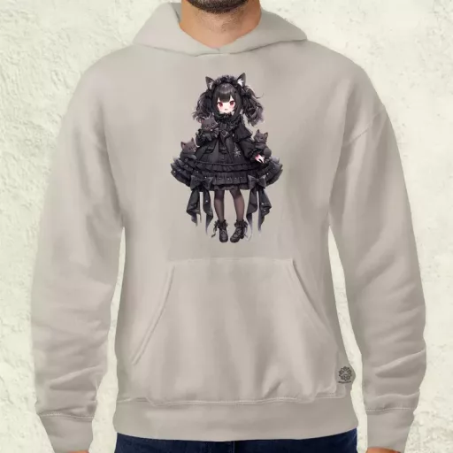 Chibi macskalány v6 férfi pulóver