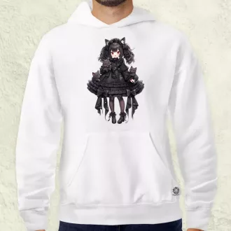 Chibi macskalány v6 férfi pulóver