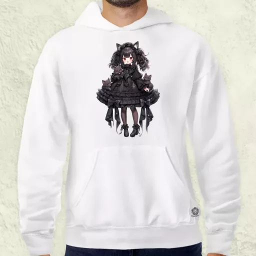 Chibi macskalány v6 férfi pulóver