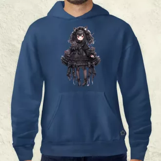 Chibi macskalány v6 férfi pulóver