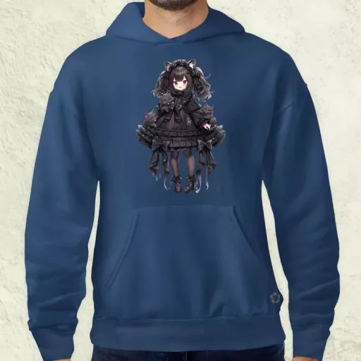 Chibi macskalány v6 férfi pulóver