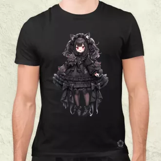 Chibi macskalány v6 férfi póló