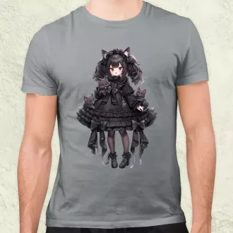 Chibi macskalány v6 férfi póló