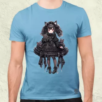 Chibi macskalány v6 férfi póló