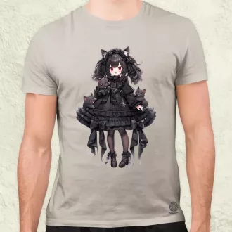 Chibi macskalány v6 férfi póló