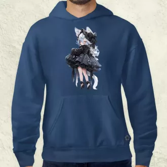 Chibi macskalány v7 férfi pulóver