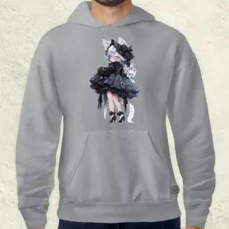 Chibi macskalány v7 férfi pulóver