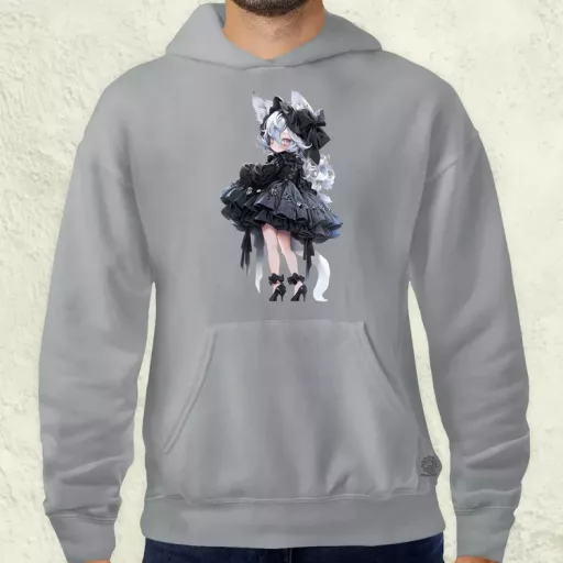 Chibi macskalány v7 férfi pulóver