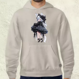 Chibi macskalány v7 férfi pulóver