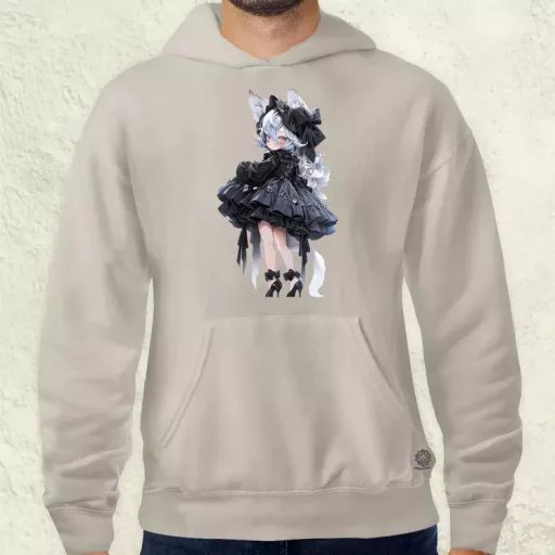 Chibi macskalány v7 férfi pulóver