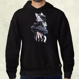 Chibi macskalány v7 férfi pulóver