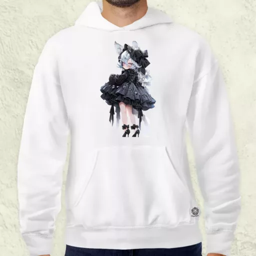 Chibi macskalány v7 férfi pulóver