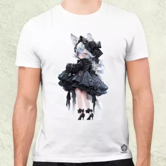 Chibi macskalány v7 férfi póló