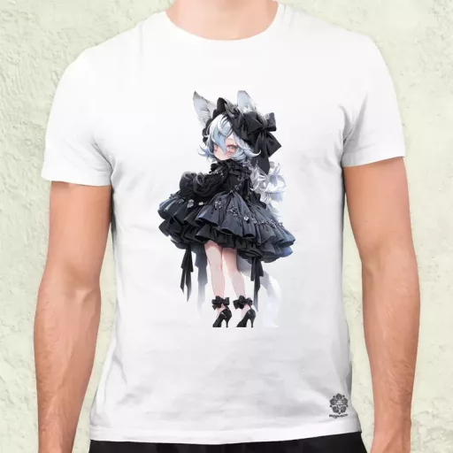 Chibi macskalány v7 férfi póló