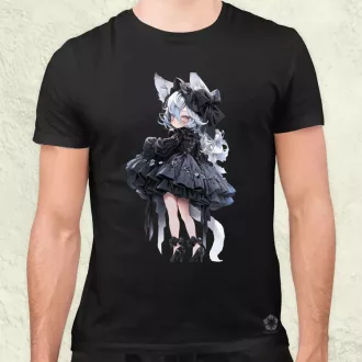Chibi macskalány v7 férfi póló