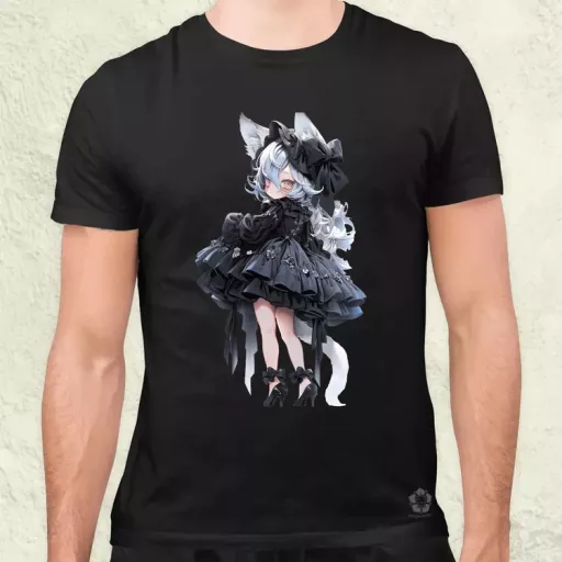 Chibi macskalány v7 férfi póló
