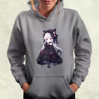 Chibi macskalány v8 női pulóver