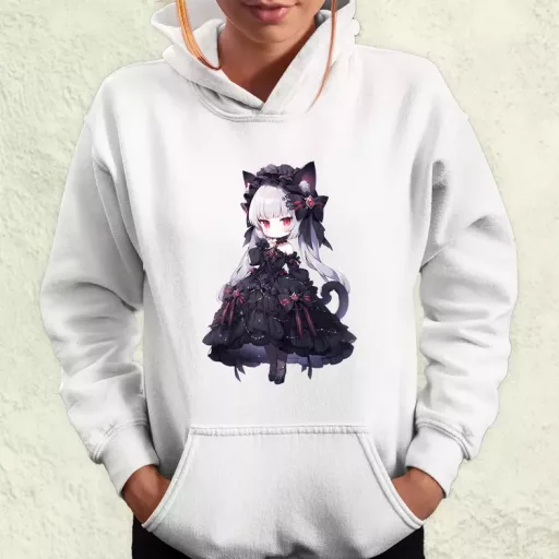 Chibi macskalány v8 női pulóver