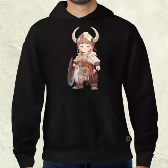 Chibi viking srác v1 férfi pulóver