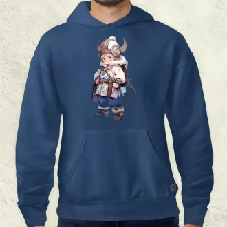 Chibi viking srác v2 férfi pulóver