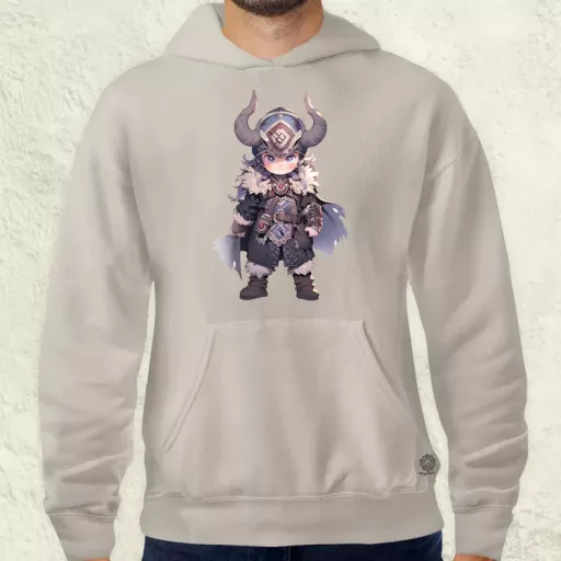 Chibi viking srác v3 férfi pulóver