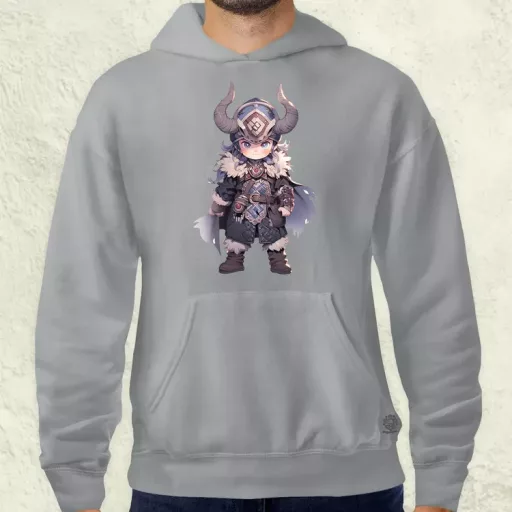 Chibi viking srác v3 férfi pulóver